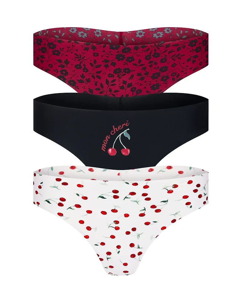 3-Pack Francine Invisible Thong Panties