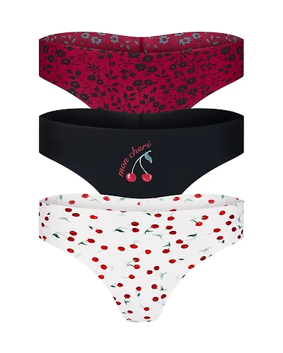 3-Pack Francine Invisible Thong Panties