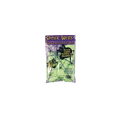 Superstrech Glow in the Dark Spider Web Decoration