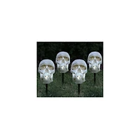 7.5 Inch LED Strobing Skull Head Lawnstakes