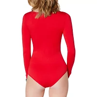 Long Sleeve Red Bodysuit