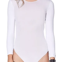 Long Sleeve White Bodysuit