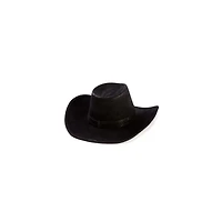 Black Cowboy Hat - Deluxe