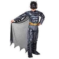 Kids Grey and Black 3D Batman Costume - DC Comics