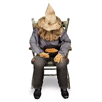 4 Ft 6 In Sitting Scarecrow Animatronic