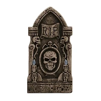 Light-Up Skull Tombstone