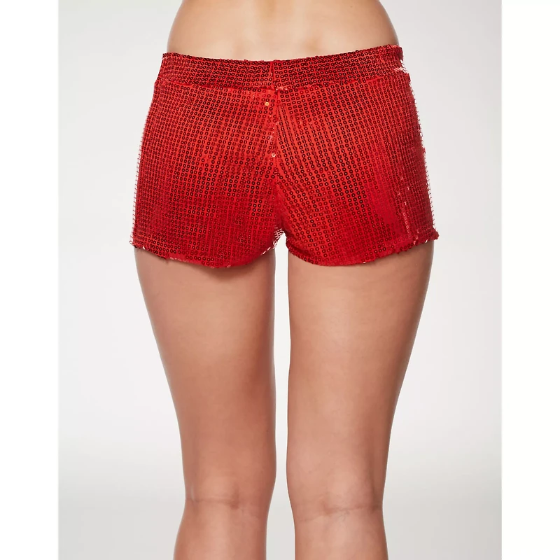 Adult Red Sequin Shorts
