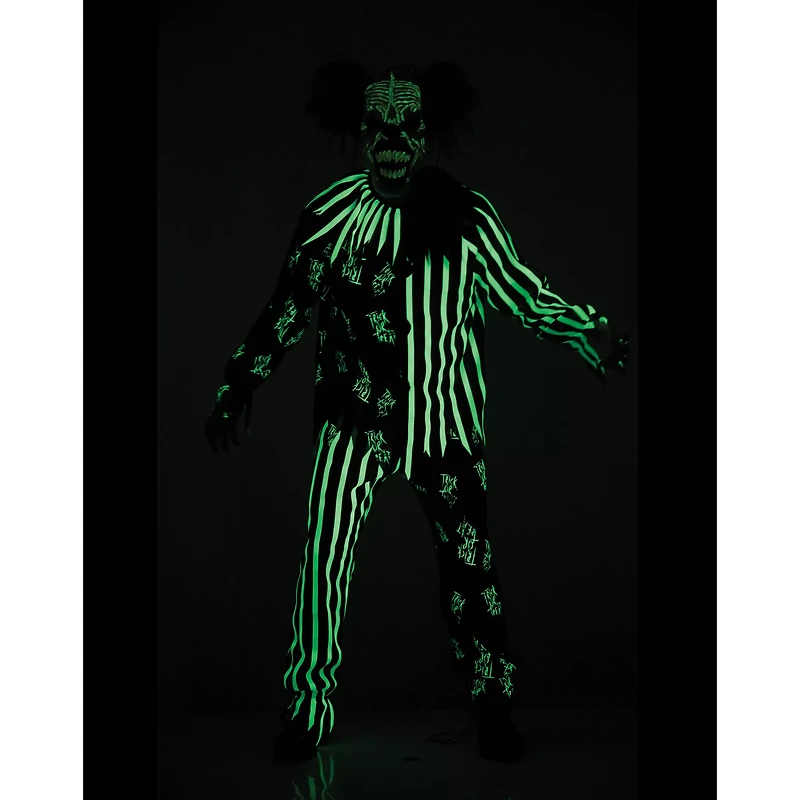 Kids Glow the Dark Clown Costume