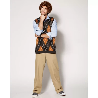 Brennan Sweater Vest and Wig - Step Brothers