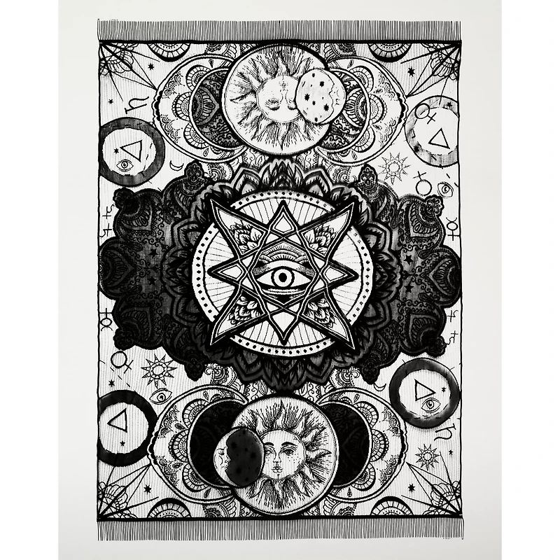 7 Ft Tarot Celestial Tablecloth