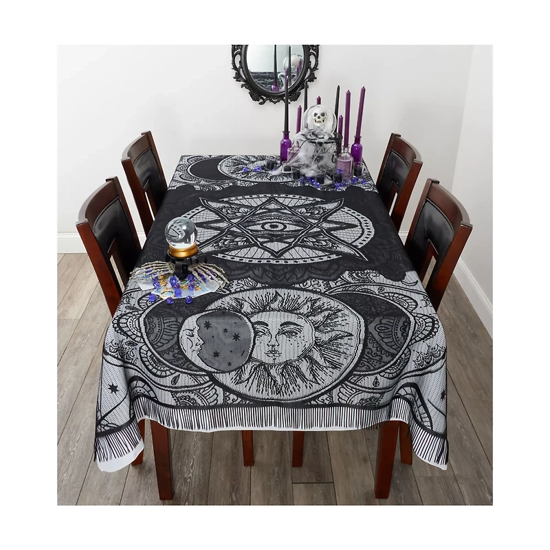 7 Ft Tarot Celestial Tablecloth