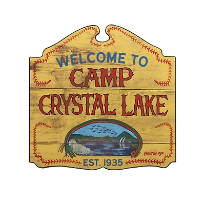 Welcome to Camp Crystal Lake Sign - Friday the 13th