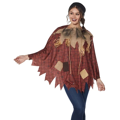 Plaid Scarecrow Poncho