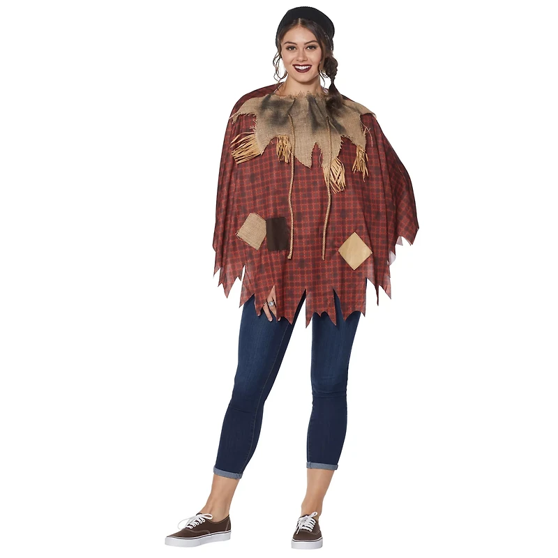 Plaid Scarecrow Poncho