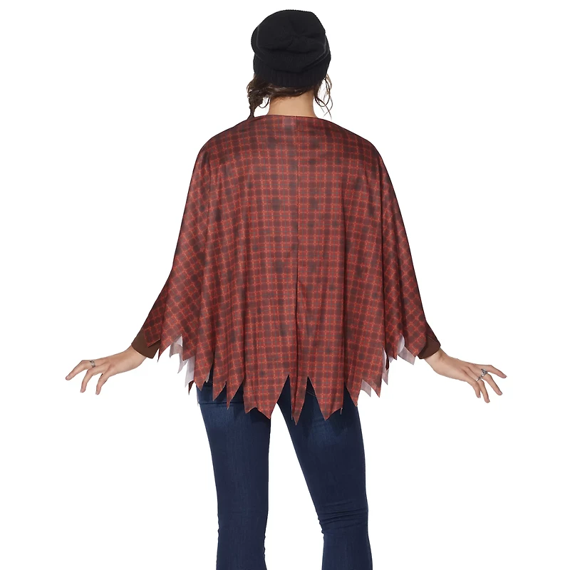 Plaid Scarecrow Poncho