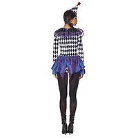 Adult Carnival Clown Bodysuit Costume