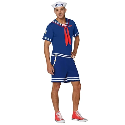 Adult Steve Scoops Ahoy Costume - Stranger Things