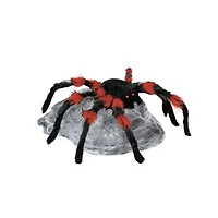 21 Inch LED Red and Black Jumping Spider Animatronic