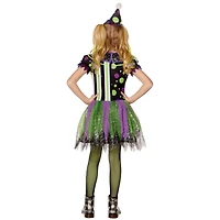Kids Glow the Dark Neon Clown Costume