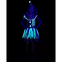 Kids Glow the Dark Neon Clown Costume