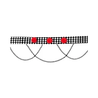 Scary Clown Pom Choker Necklace