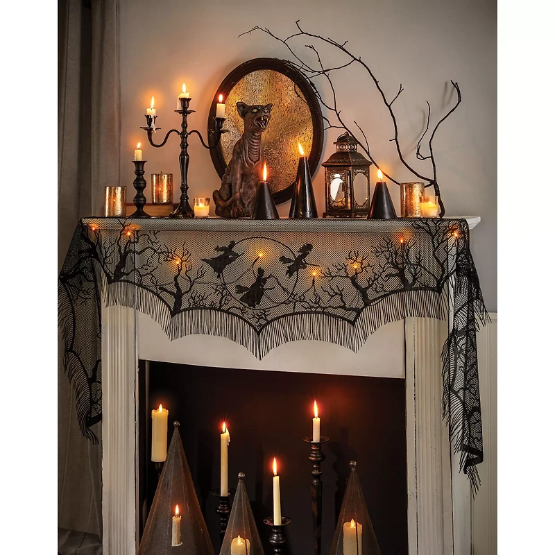 Light-Up LED Mantel Scarf - Hocus Pocus