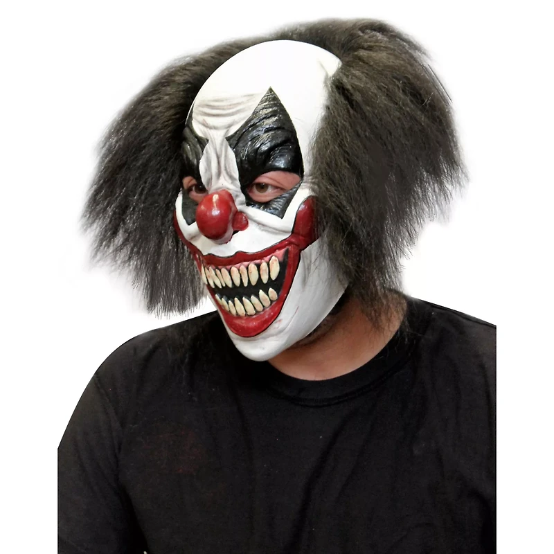 Red White and Black Clown Full Mask