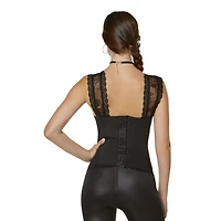 Adult Black Lace Cap Sleeve Corset