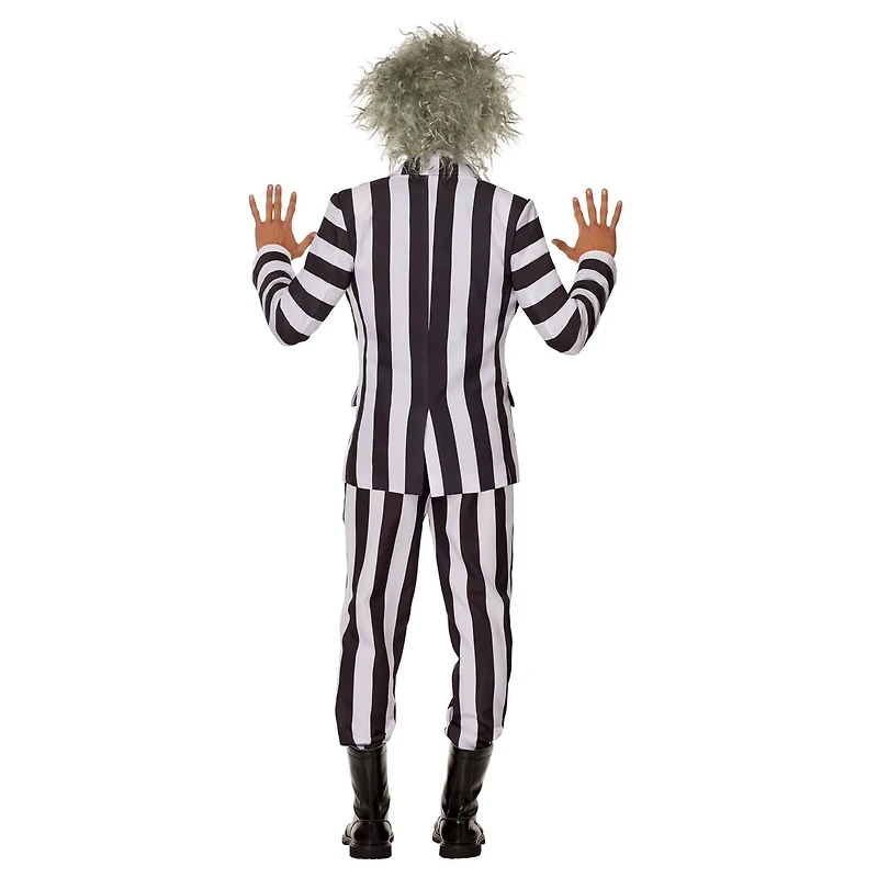 Adult Beetlejuice Striped Suit