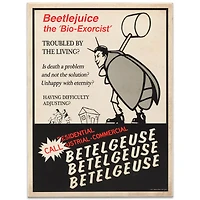 Advertisement Beetlejuice Sign
