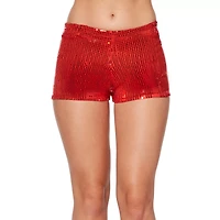 Adult Red Sequin Shorts