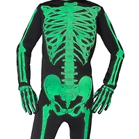 Kids Glow Skeleton Costume
