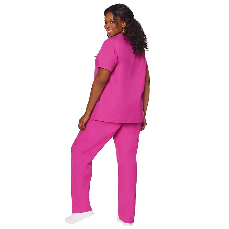Adult Magenta Medical Scrubs Costume