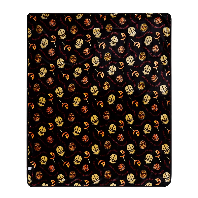 Sam Reversible Fleece Blanket - Trick 'r Treat