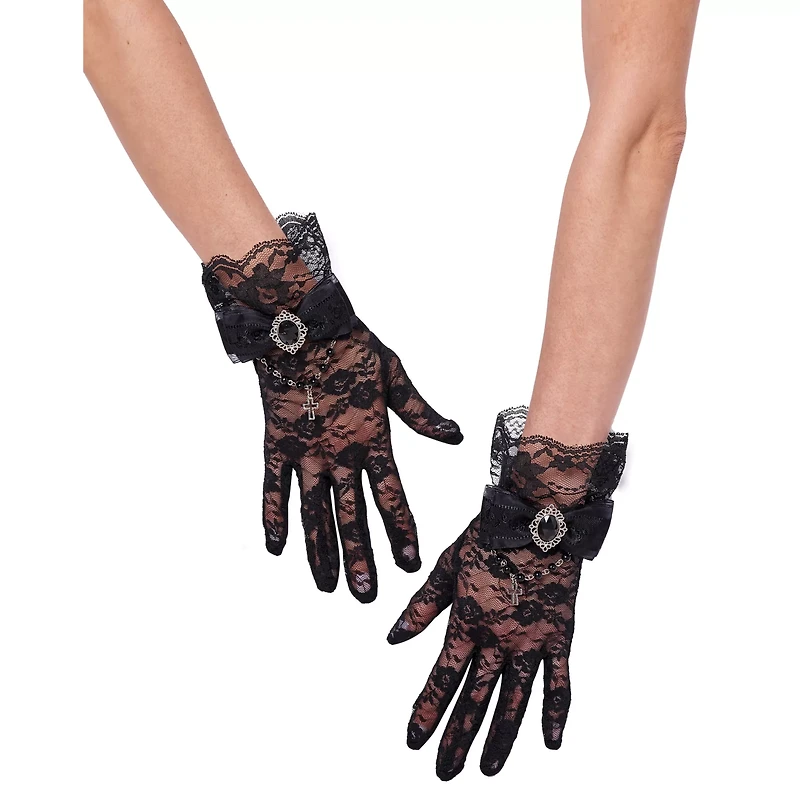 Gothic Lace Vampire Gloves