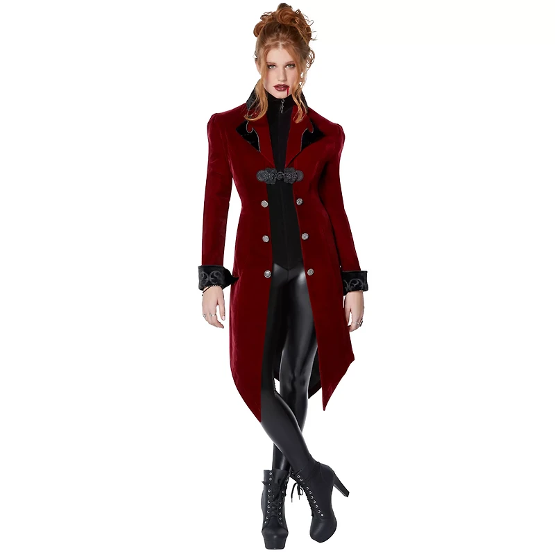 Adult Burgundy Vampire Jacket