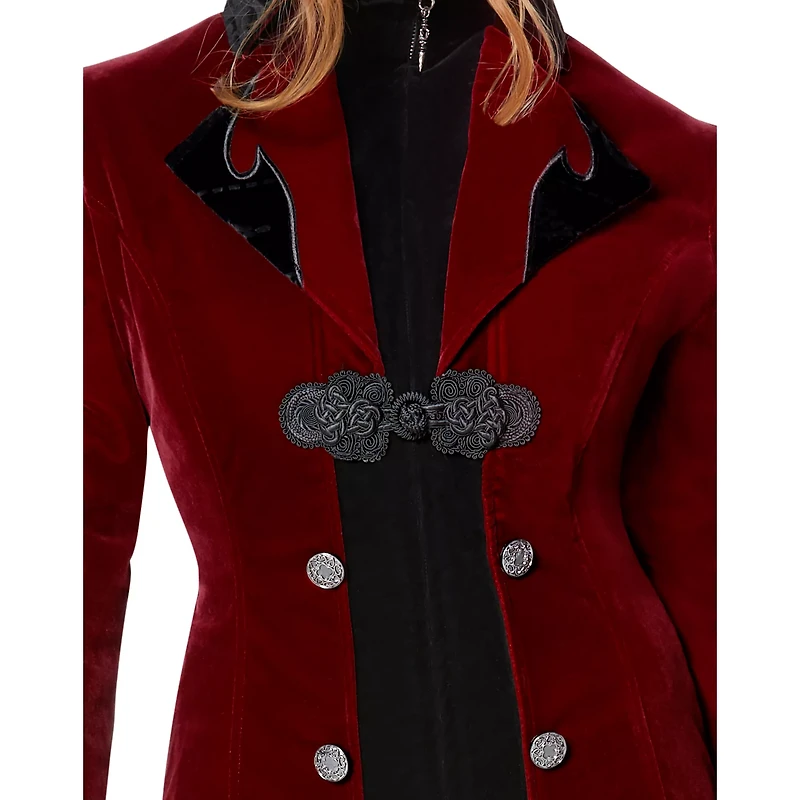 Adult Burgundy Vampire Jacket