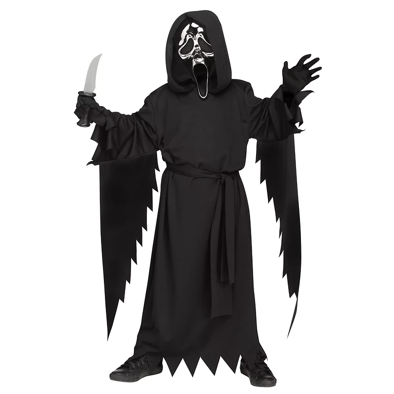 Kids Chrome Ghost Face Costume