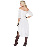 Adult Ivory Peasant Dress