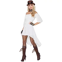 Adult Ivory Peasant Dress