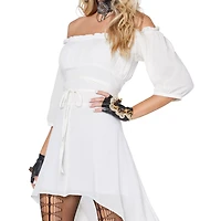 Adult Ivory Peasant Dress