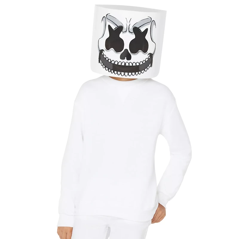 Kids Skeleton Marshmello Half Mask