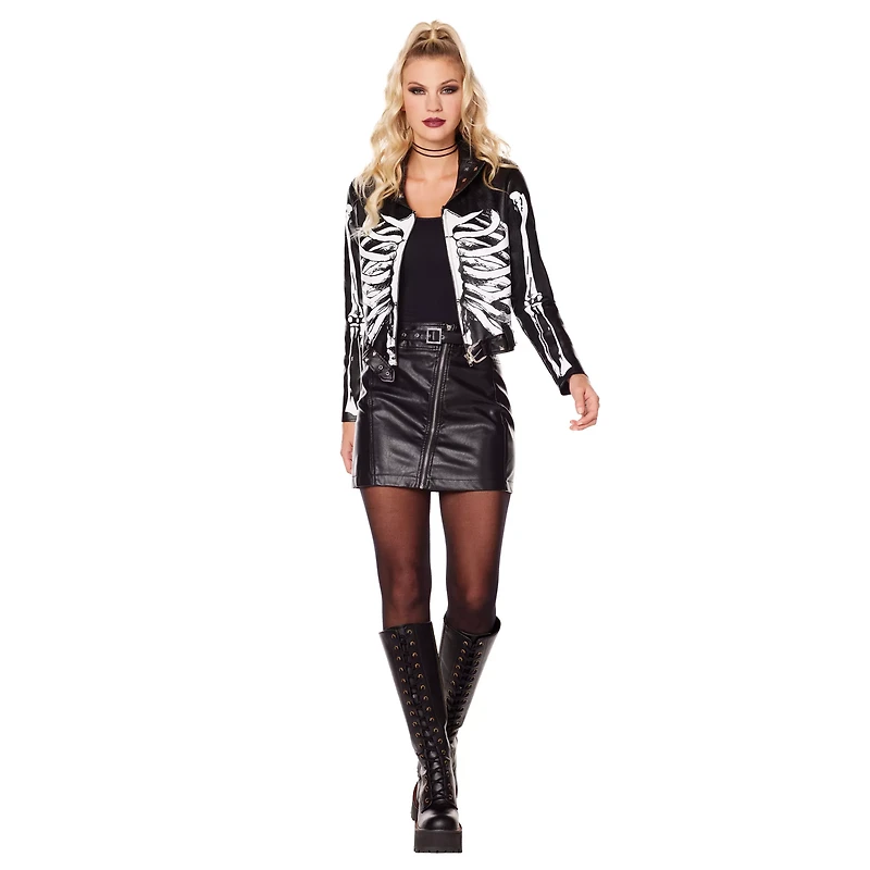 Adult Cropped Skeleton Jacket