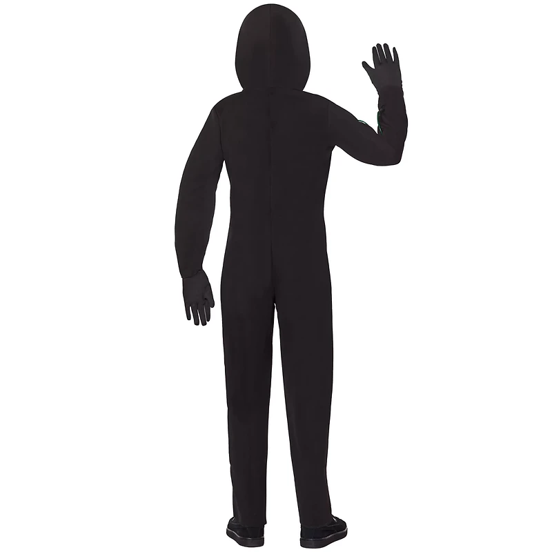 Kids Light-Up EL Wire Green Stick Figure Costume