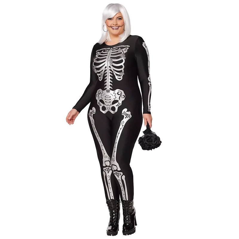 Adult Skeleton Catsuit