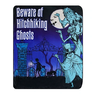 Hitchhiking Ghosts The Haunted Mansion Fleece Blanket - Disney