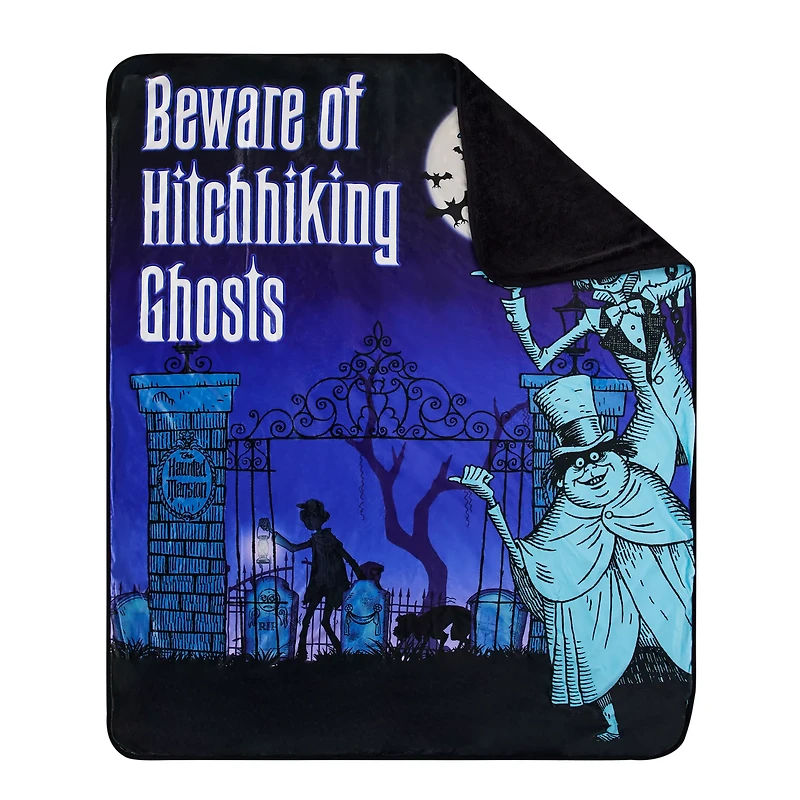 Hitchhiking Ghosts The Haunted Mansion Fleece Blanket - Disney