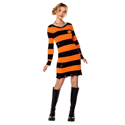 Adult Pumpkin Sweater Dress
