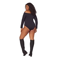 Off the Shoulder Plus Size Bodysuit