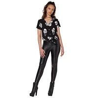 Ghost Face Tie Front Shirt